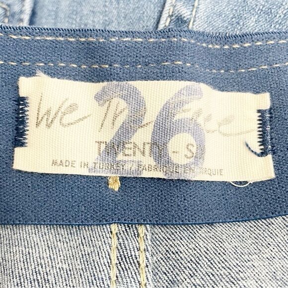 Free People Drapey A Line Pull On Flare Jeans Medium Wash Bellbottoms Size 26 /2 - Picture 8 of 11